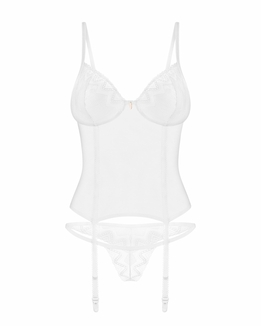 Корсет Obsessive Alissium corset & thong M/L, фото №8