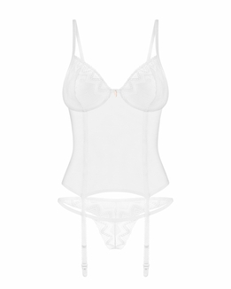 Корсет Obsessive Alissium corset & thong XL/2XL, фото №7