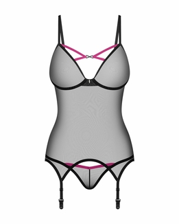 Корсет Obsessive Novenes corset & thong XS/S, numer zdjęcia 5