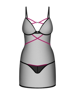 Пеньюар Obsessive Novenes chemise & thong M/L, фото №5