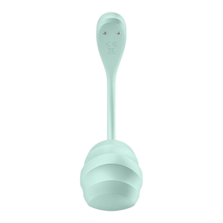 Смарт-виброяйцо Satisfyer Smooth Petal Connect App Mint, фото №4