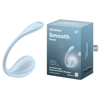 Смарт-виброяйцо Satisfyer Smooth Petal Connect App Light Blue, photo number 9