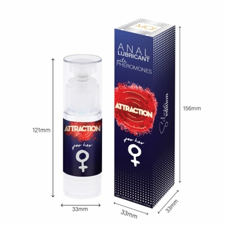 Смазка для анального секса MAI Attraction Anal for Her (50 мл) на водной основе с феромонами, numer zdjęcia 5