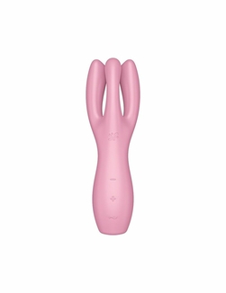 Клиторальный вибратор Satisfyer Threesome 3 Pink с тремя пальчиками, numer zdjęcia 3