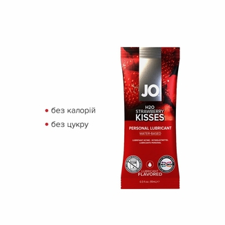 Набор лубрикантов Foil Display Box – JO H2O Lubricant – Strawberry – 12 x 10ml, фото №4
