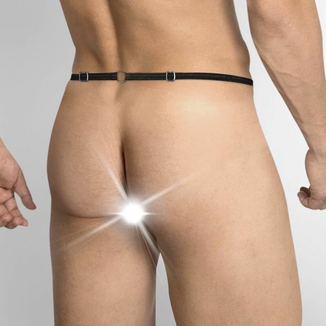 Мужские трусы XS-2XL с силиконовой анальной пробкой Art of Sex -  Joni plug panties size L Black, photo number 3