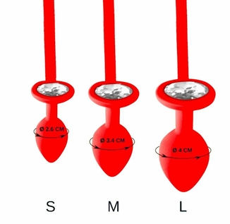 Мужские трусы XS-2XL с силиконовой анальной пробкой Art of Sex -  Joni plug panties size M Red, фото №4