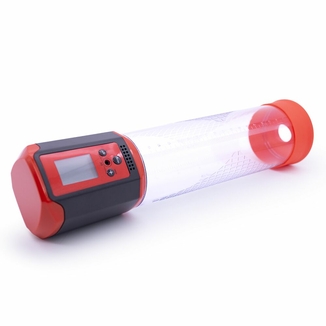 Автоматическая вакуумная помпа Men Powerup Passion Pump Red, LED-табло, перезаряжаемая, 8 режимов, фото №4