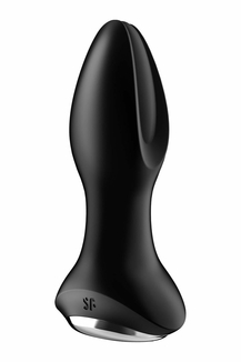 Анальная смарт вибропробка с жемчужным массажем Satisfyer Rotator Plug 2+ Black, numer zdjęcia 3