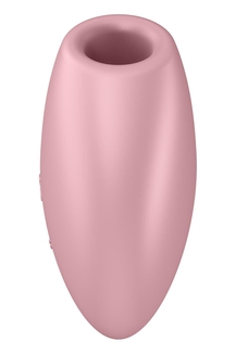 Вакуумный стимулятор-сердечко с вибрацией Satisfyer Cutie Heart Light Red, фото №4