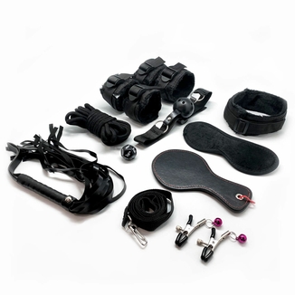 Набор для BDSM Alive FURY Black BDSM Kit, 10 предметов, фото №2