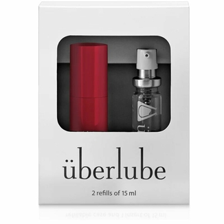 Премиум лубрикант 3-в-1 на силиконовой основе Uberlube Good-to-Go Red (15 мл) + кейс, фото №4