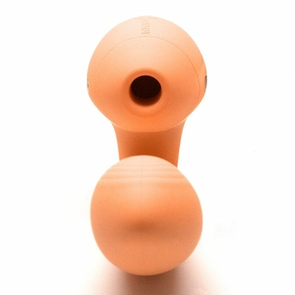 Вакуумный вибратор KISTOY Tina Mini Orange, вагинально-клиторальный, фото №4
