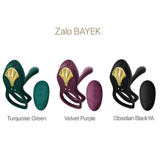 Смарт-эрекционное кольцо Zalo - BAYEK Velvet Purple, двойное с вводимой частью, пульт ДУ, фото №9