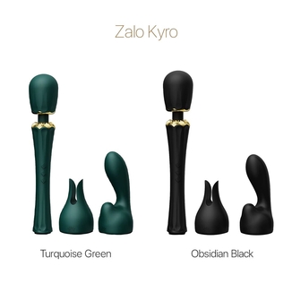 Вибромассажер с насадками Zalo — Kyro Wand Turquoise Green, numer zdjęcia 9