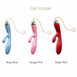 Смартвибратор-кролик Zalo — Rosalie Royal Blue, фото №11
