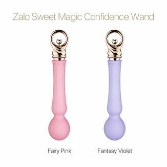 Вибромассажер с подогревом Zalo Sweet Magic - Confidence Wand Fantasy Violet, numer zdjęcia 9