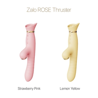 Пульсатор-вибратор с вакуумной стимуляцией клитора Zalo - ROSE Thruster Strawberry Pink, numer zdjęcia 9