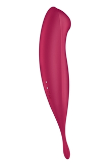 Смарт-вибратор для клитора с вакуумной стимуляцией Satisfyer Twirling Pro+ dark red, фото №7