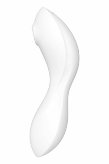Вакуумный смарт-стимулятор с вибрацией Satisfyer Curvy Trinity 5 (White), управление со смартфона, numer zdjęcia 5