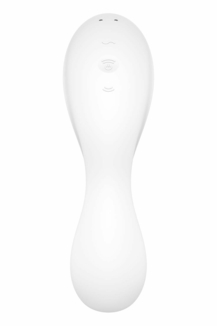 Вакуумный смарт-стимулятор с вибрацией Satisfyer Curvy Trinity 5 (White), управление со смартфона, фото №6