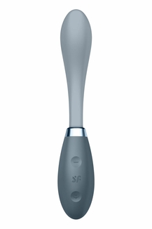 Вибратор Satisfyer G-Spot Flex 3 Grey, гибкий ствол с фиксацией положения, numer zdjęcia 4