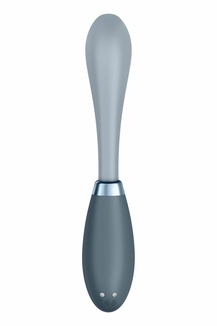Вибратор Satisfyer G-Spot Flex 3 Grey, гибкий ствол с фиксацией положения, numer zdjęcia 6