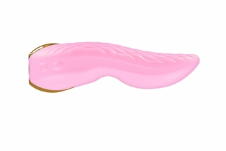 Вибратор для клитора Shunga Aiko Light Pink, гибкие кончики, numer zdjęcia 4