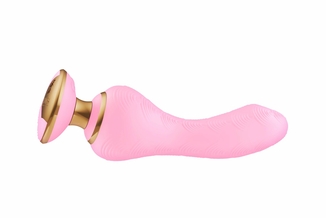 Вибратор для точки G Shunga Sanya Light Pink, гибкий ствол, фото №3