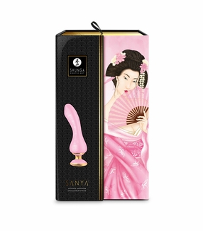 Вибратор для точки G Shunga Sanya Light Pink, гибкий ствол, фото №8