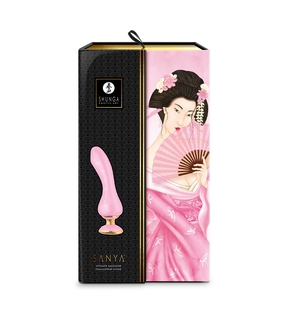 Вибратор для точки G Shunga Sanya Light Pink, гибкий ствол, numer zdjęcia 8