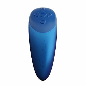 Смарт-вибратор для пар We-Vibe Chorus Cosmic Blue, сенсорное управление вибрациями сжатием пульта, фото №5