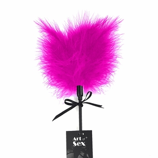 Щекоталка со шлепалкой Пика Art of Sex - Puff Peak, цвет Темно-розовый, фото №4