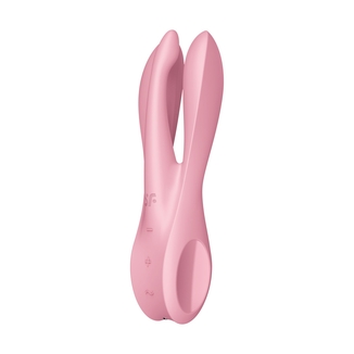 Клиторальный вибратор Satisfyer Threesome 1 Pink с тремя гибкими пальчиками, фото №3