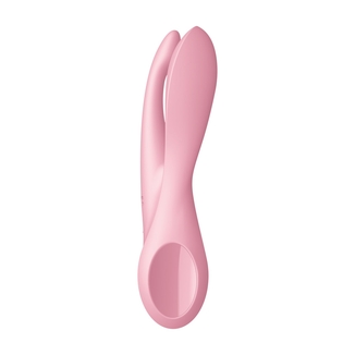 Клиторальный вибратор Satisfyer Threesome 1 Pink с тремя гибкими пальчиками, numer zdjęcia 4