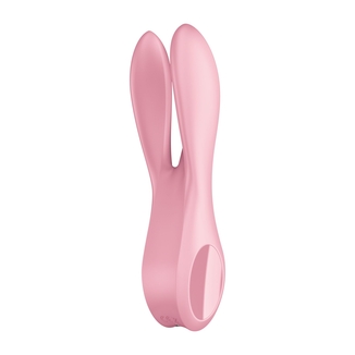 Клиторальный вибратор Satisfyer Threesome 1 Pink с тремя гибкими пальчиками, numer zdjęcia 6