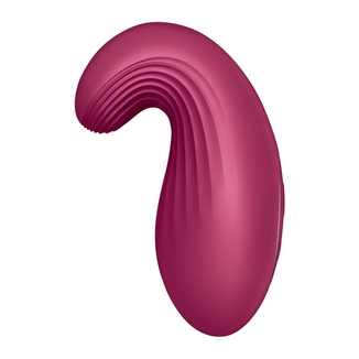 Вибратор Satisfyer Dipping Delight Berry, 2 мотора, гибкий кончик, фото №5