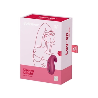 Вибратор Satisfyer Dipping Delight Berry, 2 мотора, гибкий кончик, photo number 8