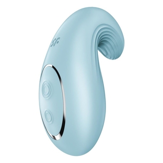 Вибратор Satisfyer Dipping Delight Light Blue, 2 мотора, гибкий кончик, numer zdjęcia 7