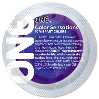 Презерватив ONE Color Sensations - Struck by ONE (Lavender) 1 шт, photo number 3