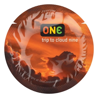 Презерватив ONE Color Sensations - ONE trip tot cloud nine (Orange) 1 шт, photo number 2