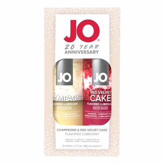 Набор вкусовых смазок System JO Champagne & Red Velvet Cake (2×60 мл), Limited Edition, фото №2