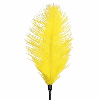 Щекоталка со страусиным пером Art of Sex - Feather Tickler, цвет Желтый, фото №4