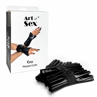 Плиссированные манжеты на руки Art of Sex - Eva, цвет черный, photo number 5