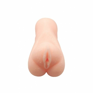 Мастурбатор-вагина Wooomy Squeeezy Masturbator Vagina, мягкие открытые губы, 13,2х5,4 см, фото №3