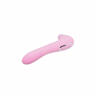 Вакуумный стимулятор с вибрацией Wooomy Smoooch Pink Clitoral Suction & Vibration, 10х2 режимов, фото №4
