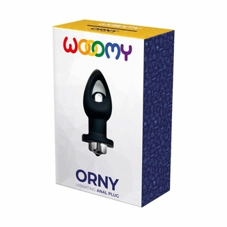 Анальная пробка Wooomy Orny со съемной вибропулей, 1 режим вибрации, диаметр 3,6 см, длина 8,4 см, photo number 4