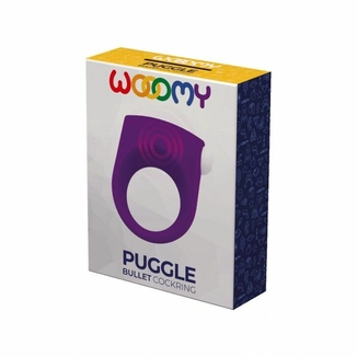 Эрекционное виброкольцо Wooomy Puggle, 1 виброрежим, диаметр 3–4,4 см, фото №4