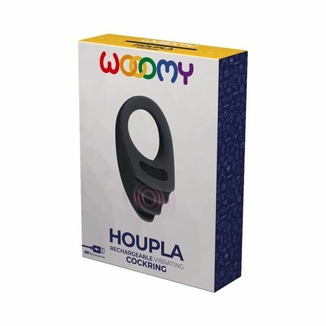 Эрекционное виброкольцо Wooomy Houpla, 10 режимов вибрации, диаметр 3 см, фото №4