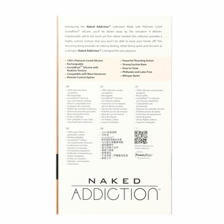 Фаллоимитатор-пульсатор Naked Addiction 6.5″ Thrusting Dong With Remote, движения вперед-назад,пульт, numer zdjęcia 10